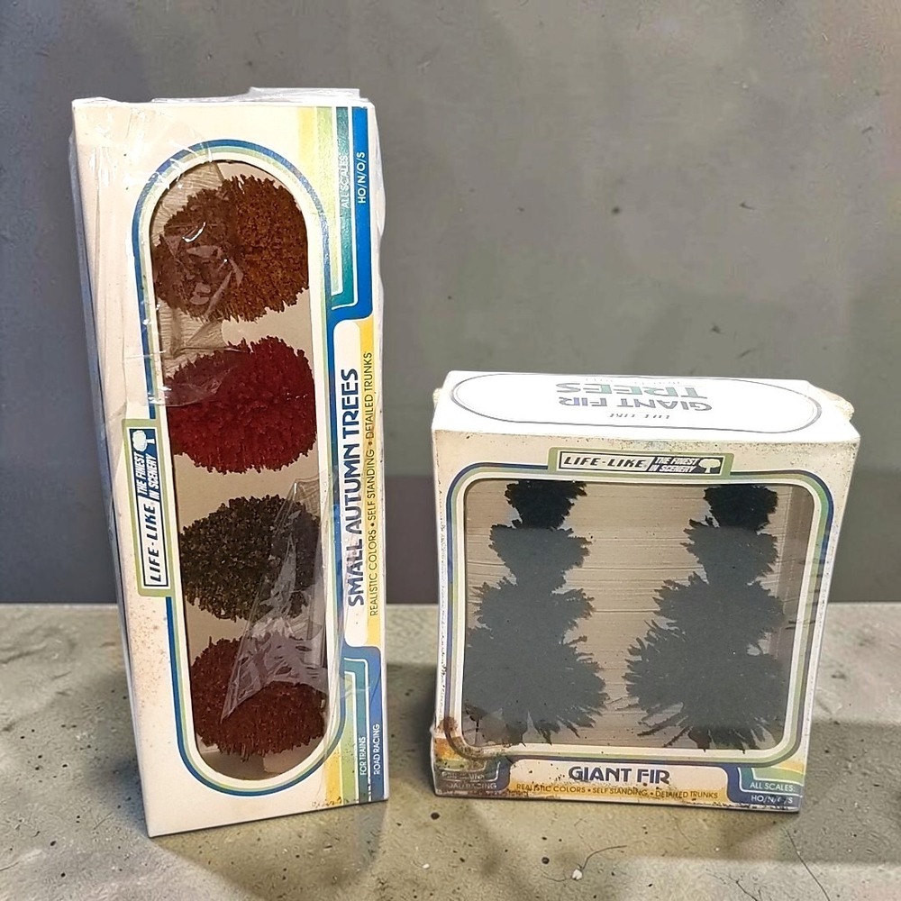 VTG 80s Life-Like HO N O S Train Scale Model Tree Giant Fir 1011 Autumn 1021 Lot
